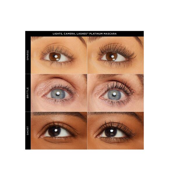 Tarte Lights Camera Lashes Platinum Mascara Full Size NIB Black Serum Hybrid - Picture 11 of 14